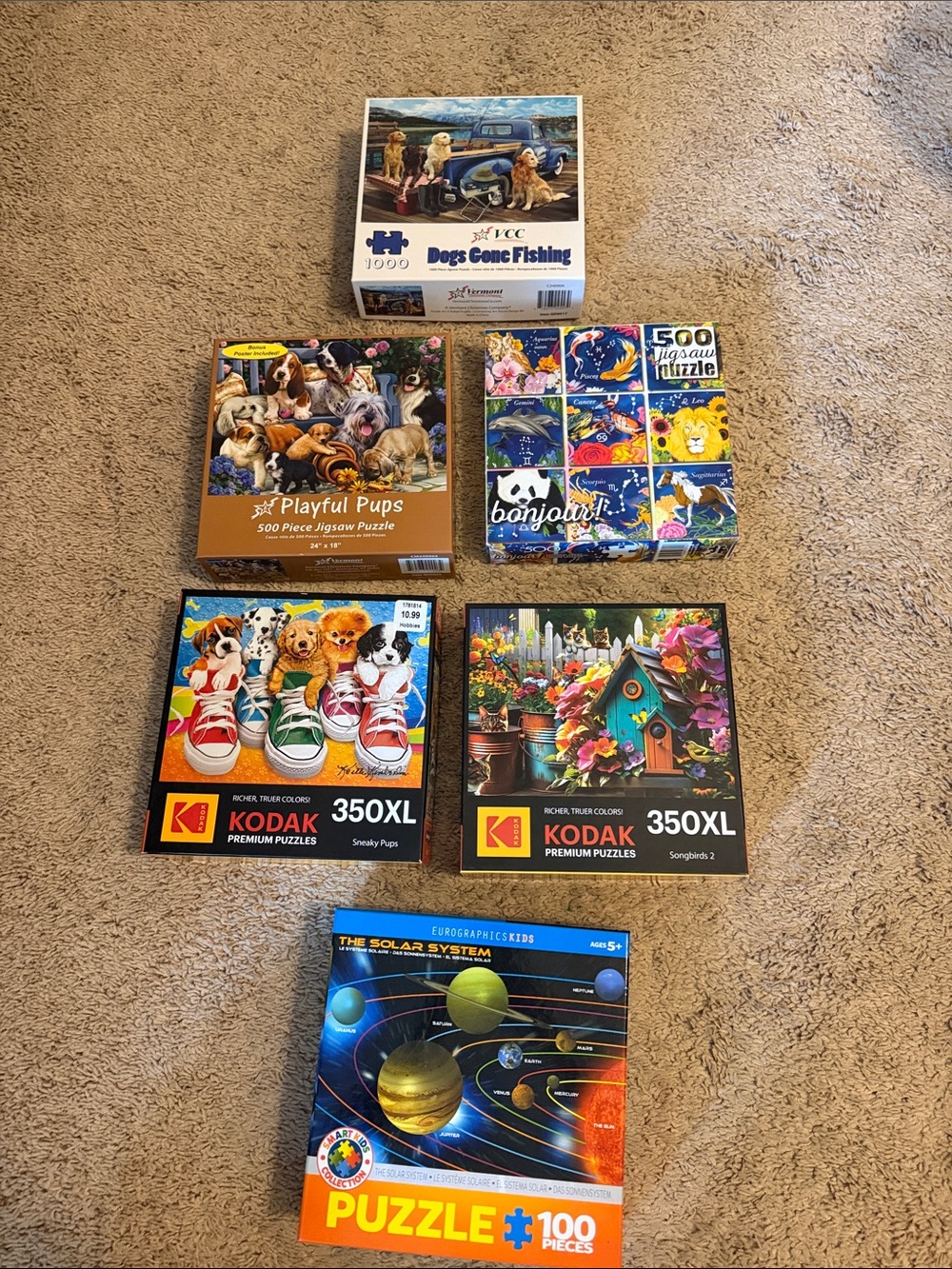 🧩LOT OF 6 JIGSAW PUZZLES 🧩